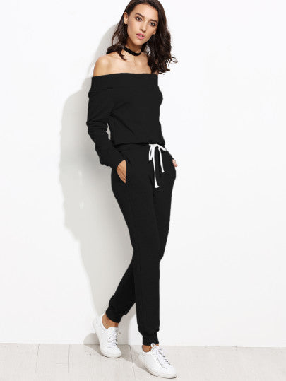 Off The Shoulder Jogger Set – Twelve30 Connection