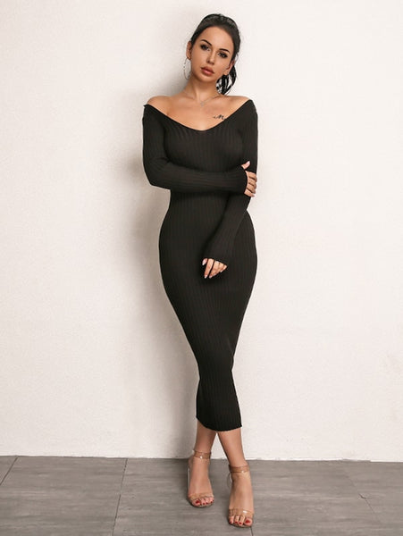 Monroe Double V Neckline Dress