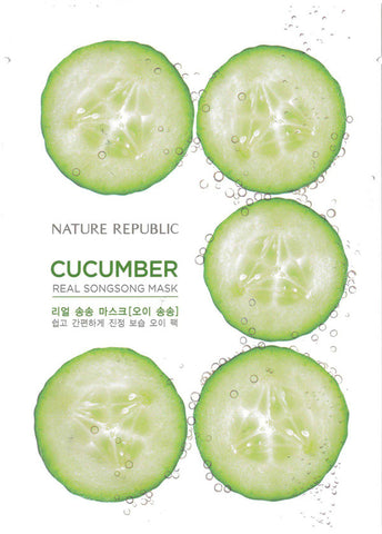 Nature Republic Korean Cucumber Real Songsong Mask