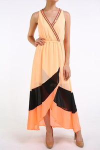 Colorblock Maxi Dress