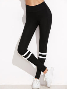 Stripe Trim Leggings