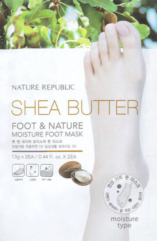 Nature Republic Korean Shea Butter Moisture Foot Mask