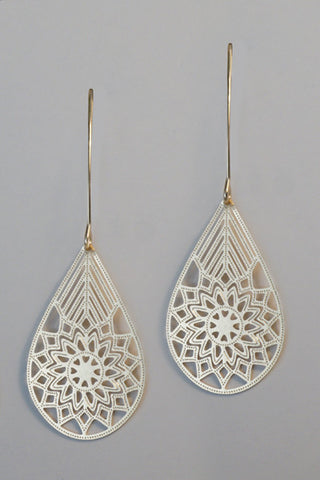 Filigree Teardrop Earrings