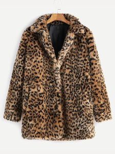 Leopard Faux Fur Coat