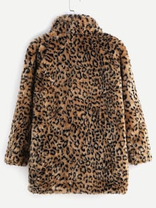 Leopard Faux Fur Coat